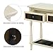 VASAGLE Console Table with 2 Large Colourful Drawers, Country Style Entryway Table with 1 Shelf, for Living Room, Dining Room, Hallway, Assembly Without Tools, Solid Wood Legs, Cream ULCT17WL