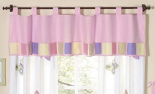 Pink and Purple Butterfly Collection Window Valance by Sweet Jojo Designs