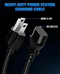 Heavy-Duty Power Station Charging Cable, Fast