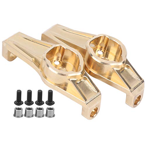 VGEBY Brass Front Hub Carrier, 1 Pair Front Hub Carrier Heavy Duty Brass RC Accessory for 1/10 RC Counterweights Model Toy