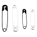 Singer - D00296 Halloween Black & White Safety Pins, Sizes 1 & 2, Black/White
