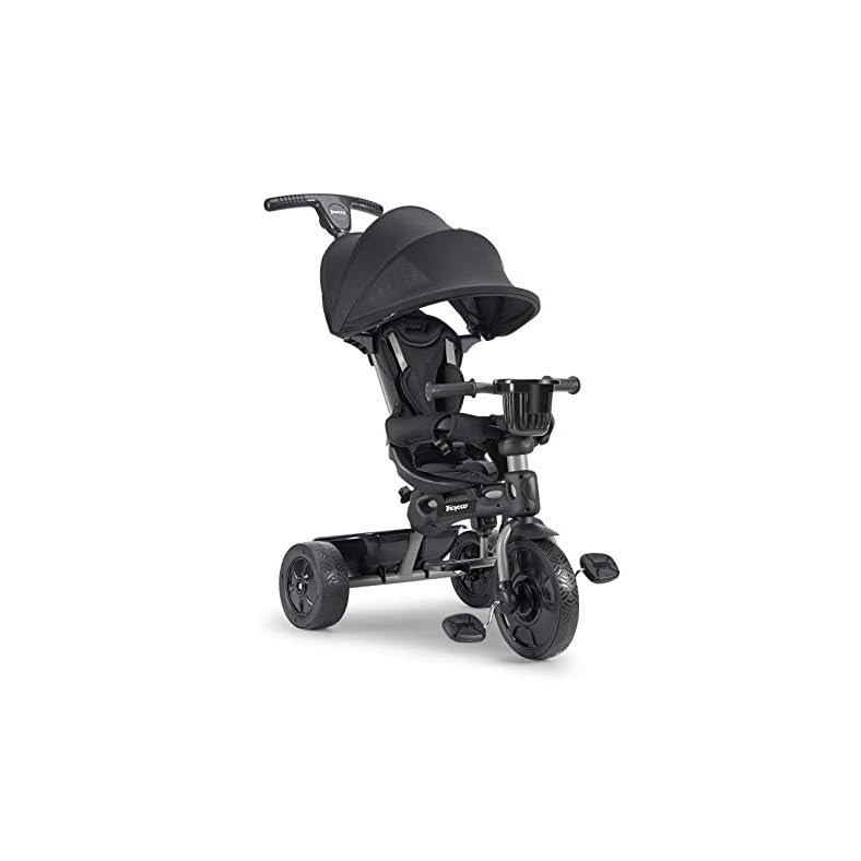 Joovy Tricycoo 4.1 Kids Tricycle with 4-Stages Featuring Extra-Wide Front Tire, Removable and Adjustable Parent Handle…