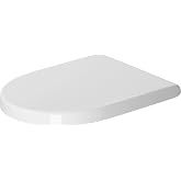 Duravit Starck 3 Toilet seat, White High Gloss, Soft-closing, Stainless Steel Hinges
