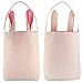 Easter Bunny Bag for Egg Hunts. Easter Basket Tote Handbag, Dual Layer Bunny Ears Design with Jute Cloth Material, Excellent for Carrying Eggs Gifts to Easter Party, Event. 10