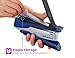 Bostitch Office InPower Spring-Powered Premium Desktop Stapler - One Finger, No Effort, Blue/Silver (1118)