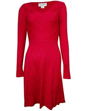 Jessica Simpson Women's V-neck Sweater Dress