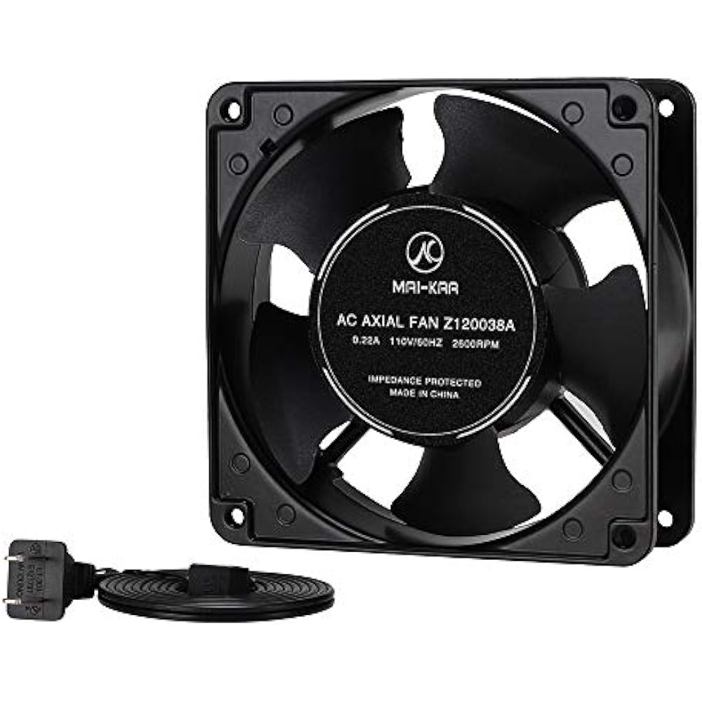 120mm Fan Computer AC 1238, Axial Cooling Exhaust 110V By 125V, High