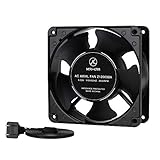 Zhanye 120mm Fan Computer AC 1238, Axial Cooling Exhaust 110V by 125V, High Speed with Metal Net and 4-feet Power Cord