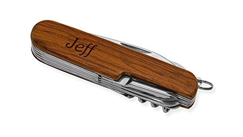 Dimension 9 Jeff 9-Function Multi-Purpose Tool Knife, Rosewood