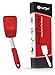 Turner Spatula | 1 Small Flipper | Pro Kitchen Tools | Stainless Steel & Silicone | Non-Stick and Heat Resistant Utensil for Cooking, Flipping and Pressing (UpGood Spatulas, Righteous Red)