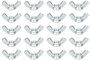 20 Pcs 5/16"-18 Wingnuts, Carbon Steel Wing Nuts Zinc Plated Fasteners Parts Butterfly Nut, Hand Twist Tighten Hardware Nuts 