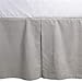 Burt's Bees Baby - Crib Skirt, Solid Color, 100% Organic Cotton Crib Skirt for Standard Crib and Toddler Mattresses (Grey)