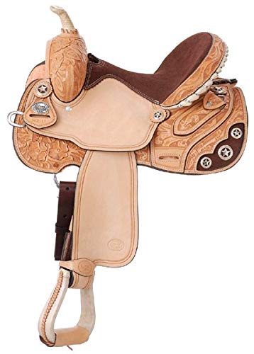 Silver Royal Lamar Barrel Saddle 14.5