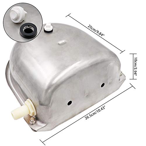 Automatic Cattle Drinker Large Capacity Stainless Steel Automatic Bowl Cattle Drinking Bowl for Horses Goats with Adjustable Float Valve and Drainage Hole