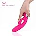 CKSOHOT Rabbit Dildo Vibrator G-Spot Clitoris Stimulation,Handheld Wireless Waterproof Vagina Vibration with 10 Patterns Powerful Dual Motors Vibrating Adult Sex Toy for Couples(Pink)