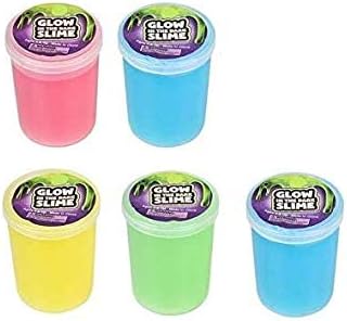Srenta Glow in Dark Slime Nonstick, Non Toxic, Stretchy, Assorted Colors for Kids and Adults