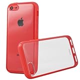 iPhone 5c Case, Totallee Clearback Hybrid iPhone 5c Cover Scratch Resistant Clear Hard Back with Bumper Shock Absorption (Pink)