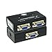 VGA Splitters 1 in 2 Out Ports 450MHz with ON/Off Button for Video Monitor Devices