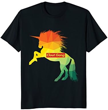 Clout gang Unicorn red box: EDM Hip Hop Rappers T-shirt