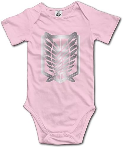 Girls' Boys' Infant Attack On Titan SNK Survey Corps Logo Romper Jumpsuit Bodysuit