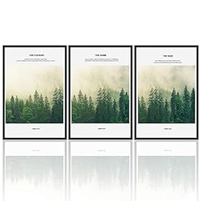 signwin 3 Piece Framed Canvas Wall Art Pine...