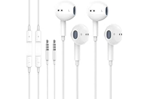 FRRFOLT 2 Pack Wired Earbuds with Apple Earbuds for iPhone Headphones with 3.5mm Jack Wired Earphones [Apple MFi Certified] with Mic, Volume Control Compatible with iPhone 6S/6,iPad,iPod,Computer,MP3/4
