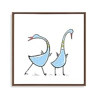 Framed Canvas Wall Art Cartoon Pattern Canvas Prints Home Artwork Decoration for Children's Room,Bedroom - 16x16 inches