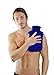 Hot Water Bottle - Made of Classic Rubber with Large Size, Best for Quick Pain Relief & Comfort with Elegant Knitted Water Bottle Cover - Blue by Diamond Driven