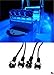 4x Blue LED Boat Light Waterproof 12v Deck Storage Kayak Bow Trailer Bass