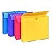 Smead 2 Inch Expansion File Wallet, Letter Size, Assorted Colors, 4/Pack (77291)