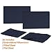 1500 Supreme Collection Queen Sheet Sets Navy Blue - Luxury Hotel Bed Sheets and Pillowcase Set for Queen Mattress - Extra Soft, Elastic Corner Straps, Deep Pocket Sheets, Queen Navy Blue