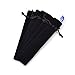 Crqes 5 Pcs Black Velvet Pen Pouch Sleeve Holder Single Pen Bag Case Pencil Bag