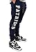 Ultra Game NFL New England Patriots Mens Active Basic Jogger Fleece Pants, Team Color Stripe, Small