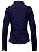 NE PEOPLE Womens Lightweight Quilted Zip Jacket, Large, NEWJ22NAVY