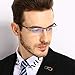 Bertha Men Z Pure Titanium Semi-rimless Eyeglasses Business Optical Frame 8189 (Gun Metal)