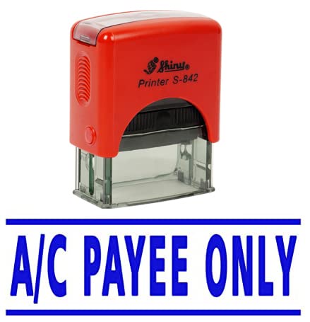 A/C Payee ONLY Self Inking Rubber Stamp Office Stationary Custom Shiny Stamp