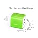 Dual USB Wall Charger, HUHUTA 3Pack 2.1A High Speed Home Travel USB Charging Power Adapter for iPhone iPad iPod, Samsung Galaxy, Note, Nexus, HTC, Oneplus, Google, Motorola, Blackberry, Sony and More