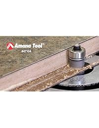 Amana Herramienta 47126 Flush recortar extra larga con Ball Bearing Guía 1 2-inch diámetro por 2 pulgadas Altura de corte por 1 2-inch vástago Router Bit con punta de carburo