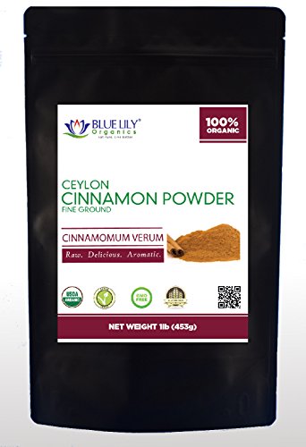 Blue lily organics ceylon cinnamon powder - 1 lb - cert…