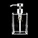 HONJAN Clear Acrylic Soap Dispenser, 13.5 oz Square Lucite Soap Dispenser with Pump Refillable Hand Soap Liquid Soap Dish Soap