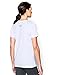 Under Armour Women's Freedom Logo Short Sleeve, White/Deep Orchid, Medium