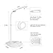 HaMi 5W 18LED Desk Lamp,Eye-Care Dimmable Table Light Lamp with 3 Level Dimmer Touch Control, Adjustable Gooseneck Lamp for Studying, Reading, Working,Camping - White