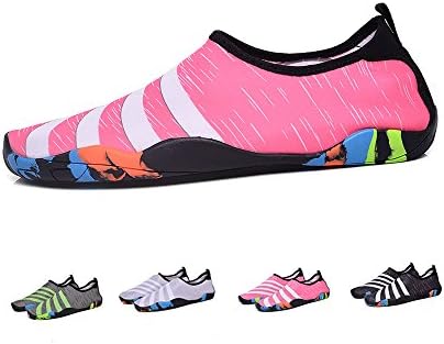 BlanKey Water Sports Shoes Quick-Dry Barefoot Flexible Flats Beach Swim Shoes for Men Women Kids rose-36