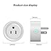 Wifi Smart Plug Compatible with Alexa, Mini Time Switch Wifi Outlet Socket Remote Control your Electronics from Smartphone or Tablet Anywhere, No Hub Required