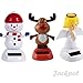 Solar Toy Powered Dancing Christmas 1 Snow Man 1 Angel 1 Red Nosed Reindeer Set ( Set of 3 ) By Jackpot