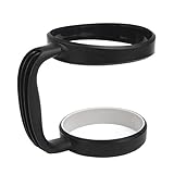 Kikisale Colorful Handle/Lid For Yeti Rambler Tumbler 30 Ounce - Also Fits The Berg - RTIC & SIC Cups 30 OZ Sizes & Most Other Models In 30 OZ (Black)