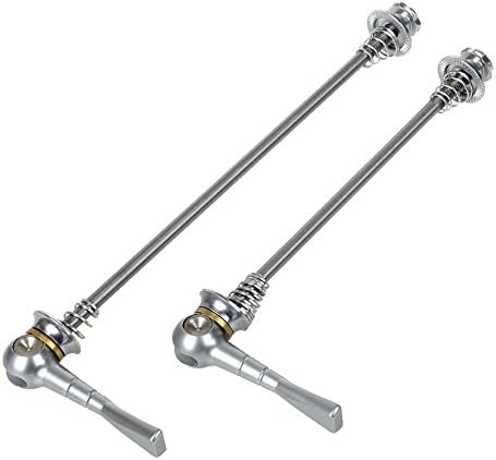 Valorcielo Bike Wheel Skewers CNC Titanium Quick Release QR for MTB Road Bike (Titanium)
