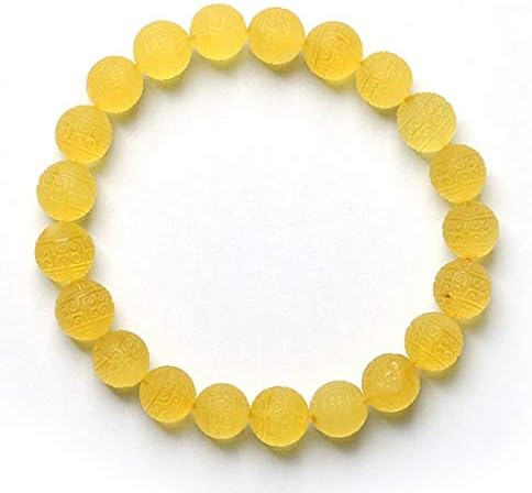 Bead bracelet Jiale Natural Amber Beaded Bracelet-HJCA19060025 Men And Women Natural Stone Wedding Jewelry, Amber Bead Bracelet / Couple Jewelry Gifts Decorative bracelets give gifts for loved ones