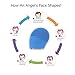 MS.DEAR Sonic Facial Cleansing Brush, Cleanser & Massager Silicon Vibrating Waterproof Facial Cleansing System-Blue