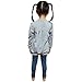 Jastore Kids Girls Clothing Set Long Sleeve T-Shirt +Pants Outfit (4T) Grey